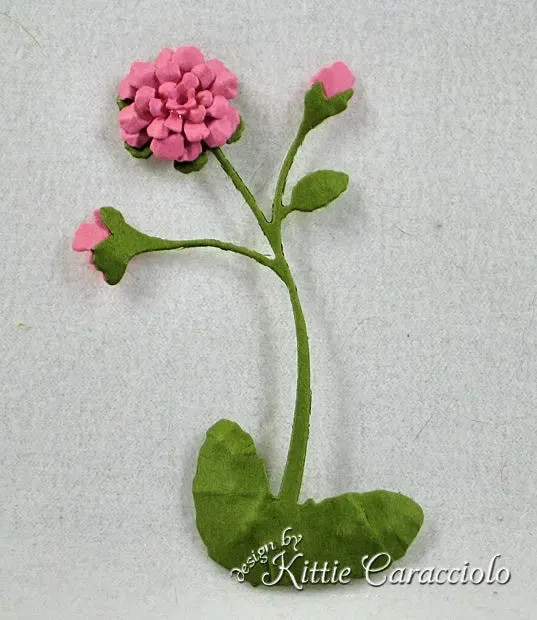 Flower Box With Primula Blooms and Tutorial - Kittie Kraft