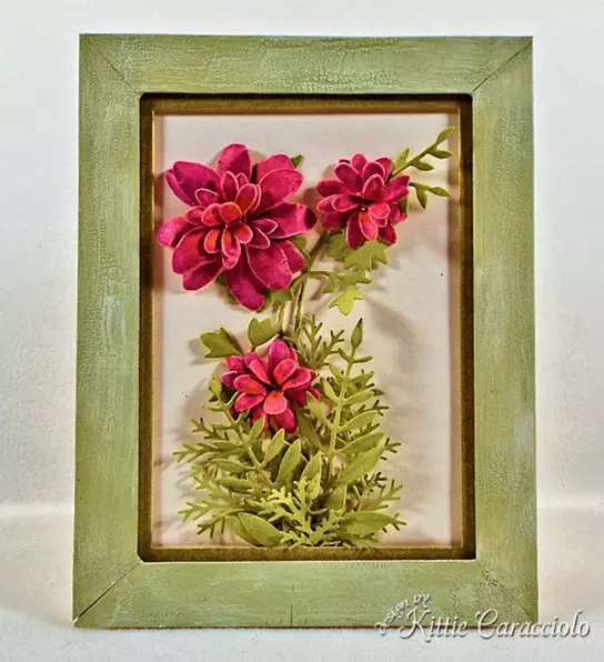 Susan’s Framed Dahlias - Kittie Kraft