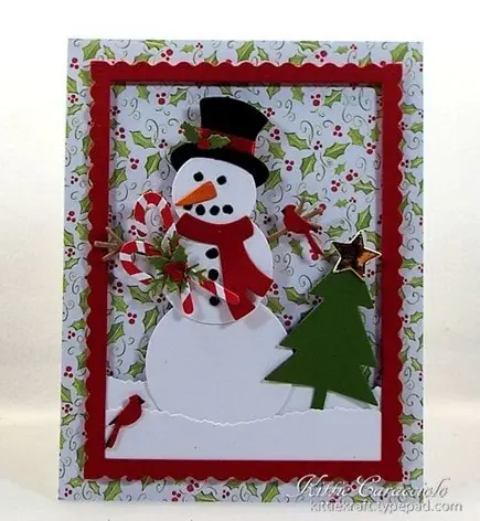 KC Impression Obsession Snowman Set 2 center