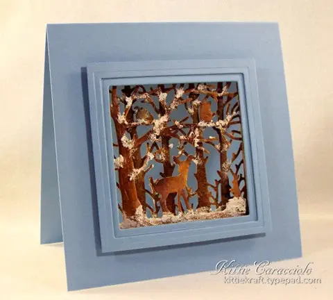 KC Penny Black Woodland Scene 1 left