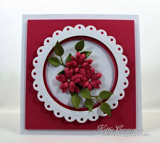 Would you like to learn to make framed die cut flower cards