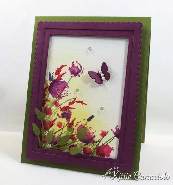 Framed watercolor wildflowers are so pretty to make.