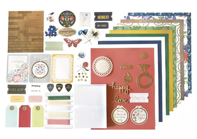Spellbinders card kits provide cardstock, embellishments, dies, ribbon and lots of creative ideas.