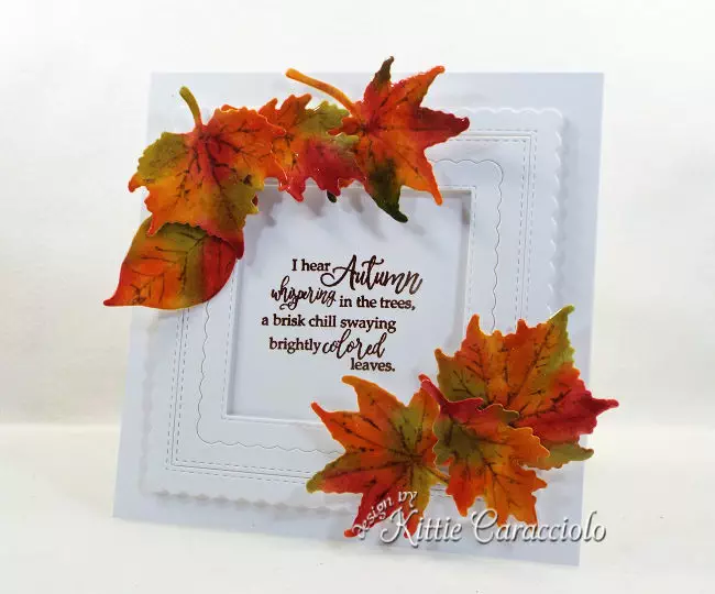 Come see how I made this framed fall leaves with die cuts project.