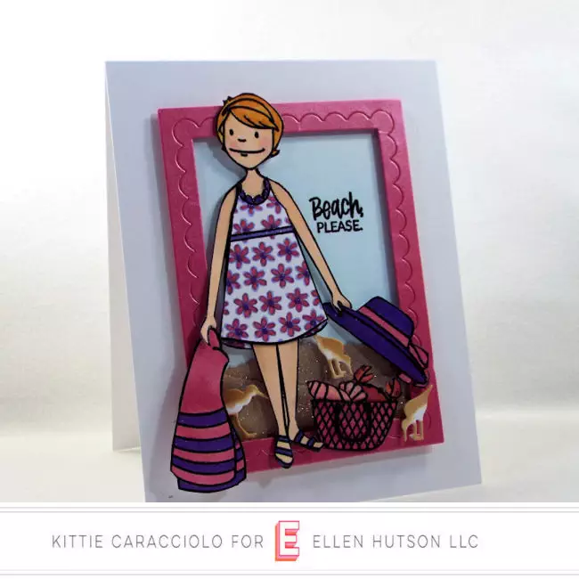 Come see how I made this fun scene card using the Essentials by Ellen Beach Lady.