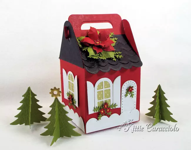 Come see how I made this red house for my Charming Cottage Box village.