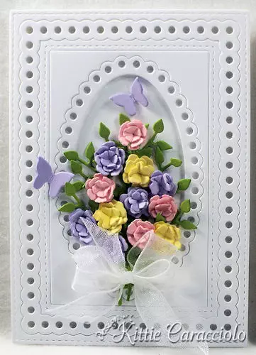 Come see how I made these die cut flower and frame sample cards.