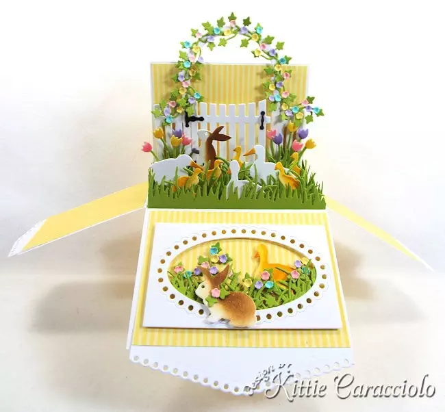 Easter Pop Up Box Card - Kittie Kraft