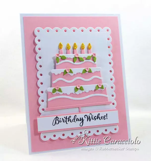 Birthday Cake Happy Birthday Card. Handmade Cake Card. - Etsy Singapore