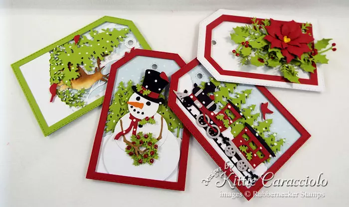 Come over to my blog to see how I made die cut gift tags.