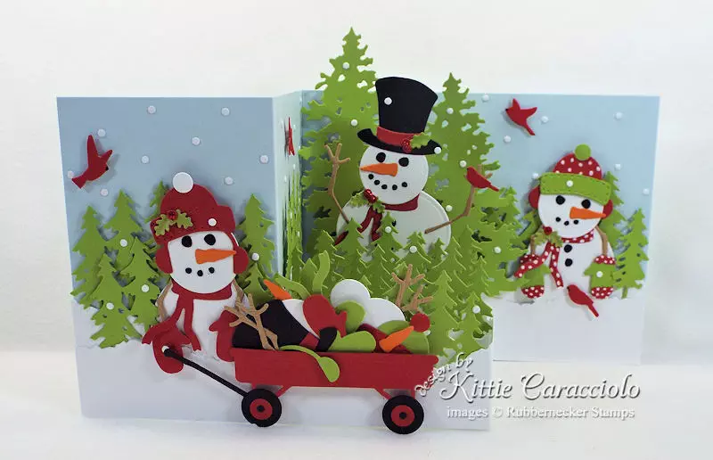 Come over to my blog to see how I made this Z Fold snowman card.