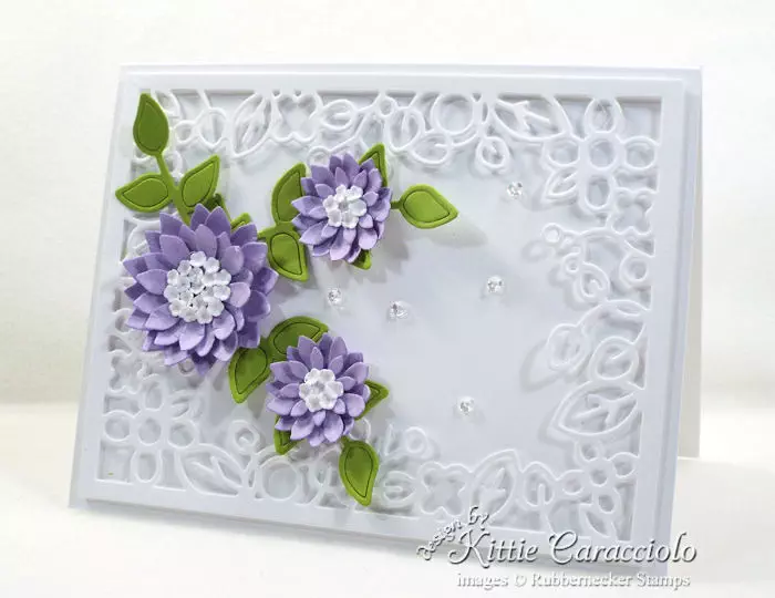 Come over to my blog to see how I made this die cut decorative frame and flowers card.