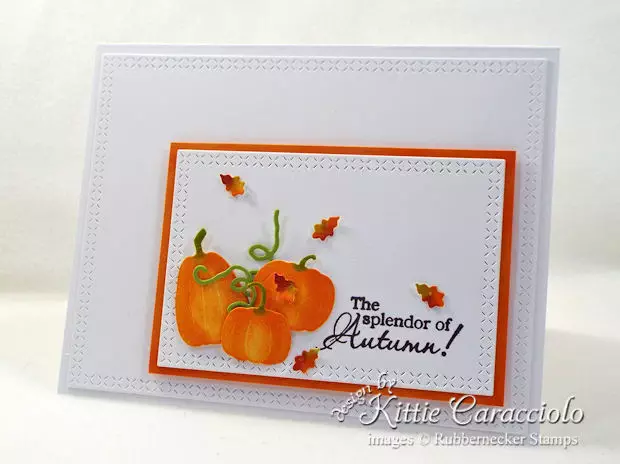 Come see how I made this CAS pumpkins and leaves card.