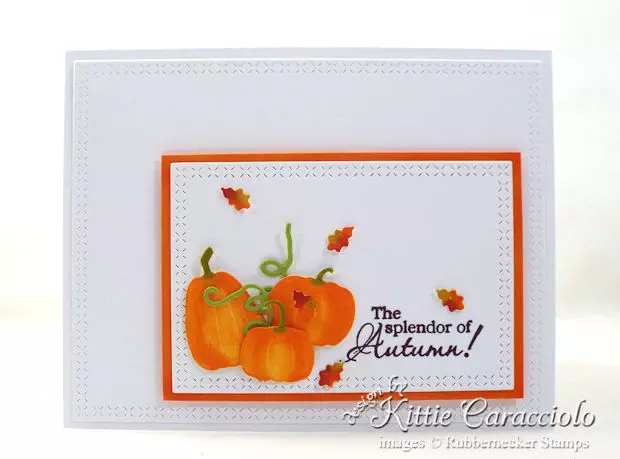 Come see how I made this colorful CAS pumpkins and leaves card.