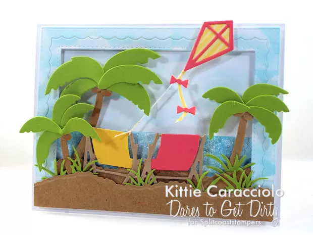 Come see how I made this palm trees beach scene card.