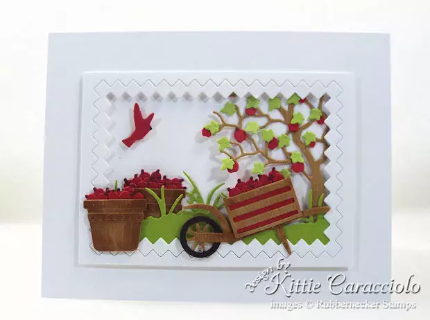 Come see how I made this pretty fall apple baskets card.