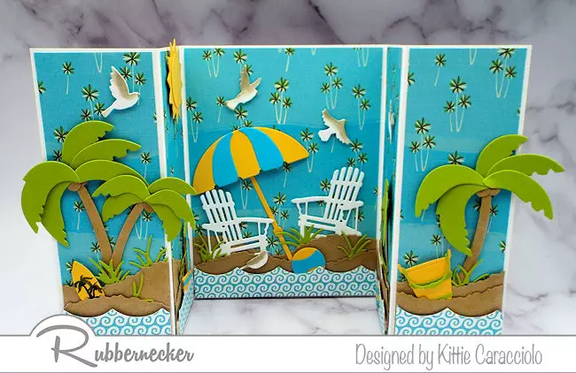 Click through to learn how to make handmade beach cards that will make you think you can smell the sea!