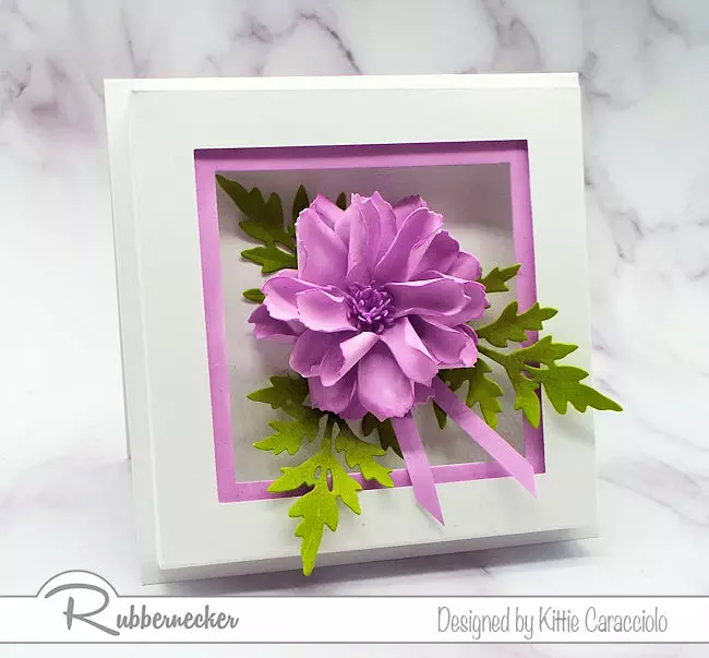 I love to create natural looking dimensional flowers using the paper flower shaping technique.  Click thru to my blog to see how I made this gorgeous flower.