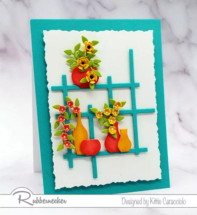 Cards with bright colors are perfect to send to friends and family for all occasions.  Click on the photo to see how I made this lovelycard.