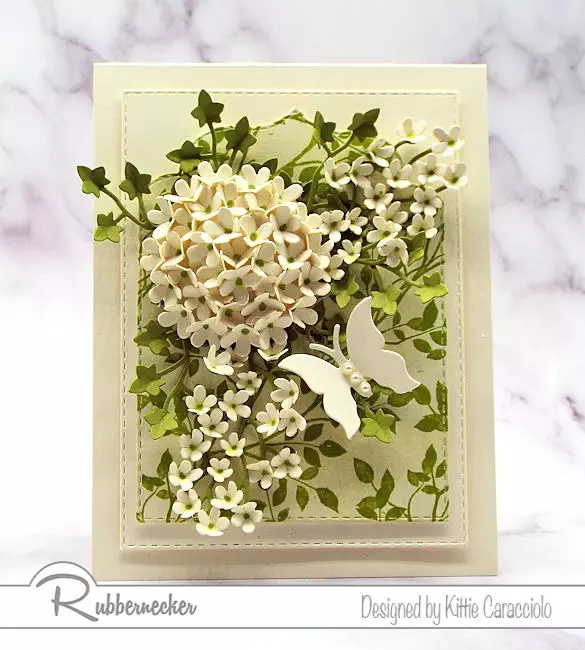 Click over to my blog to see my step by step tutorial on how to make a hydrangea using flower dies made by Rubbernecker.