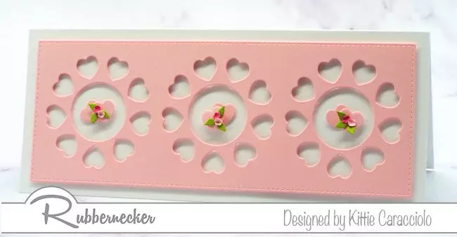 Click through to see how I made clean and simple valentine cards using one of the new dies from Rubbernecker - fast and easy and oh-so-sweet!