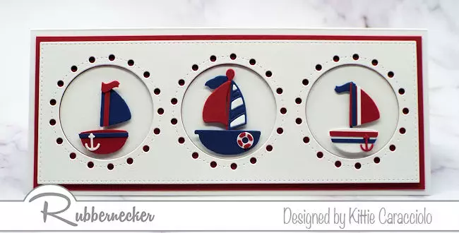 A slimline nautical card like this is the perfect thing to send to someone to celebrate the summer - come see how I made it!