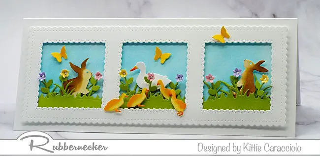 Come over to see one of my favorite ideas for making slimline happy spring cards. Come over to see one of my favorite ideas for making slimline happy spring cards.