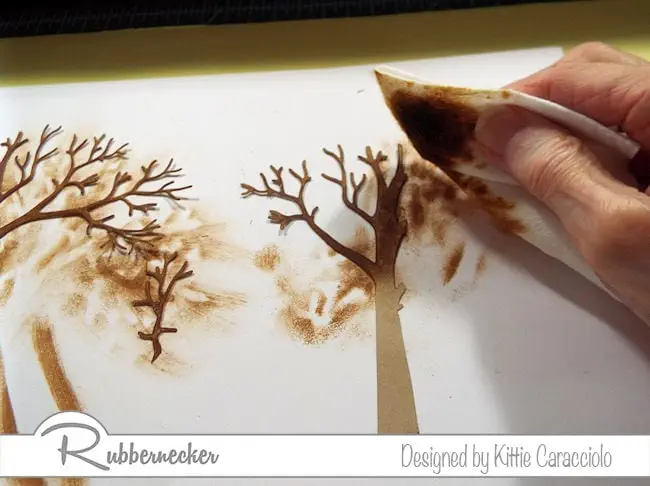 Baby Wipe Tree Inking