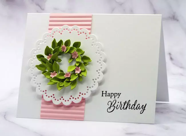 one of my homemade birthday card ideas using a simple design of one focal element and a crisp greeting