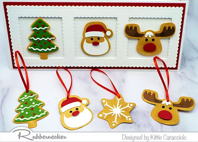 Can you believe these little "sweet treats" were made with Christmas cookie dies?