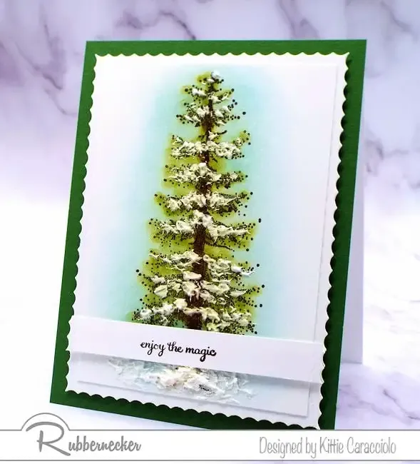 How To Make Embossing Paste Look Like Snow Video Kittie Kraft