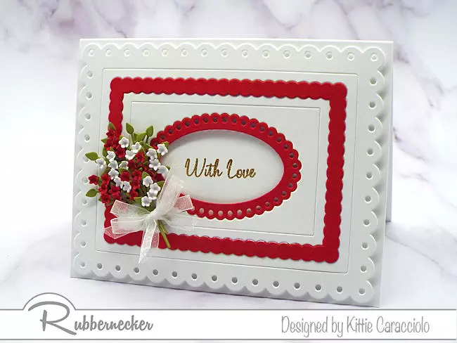 an idea for classic red and white handmade valentines day cards that are pretty enough to keep forever