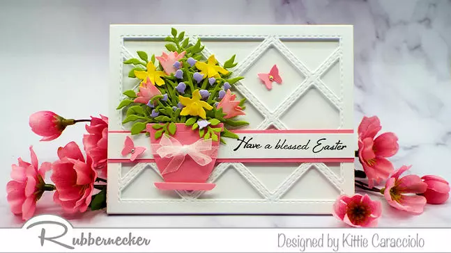 spring flower cards to make using flower dies to build a bouquet in soft spring colors