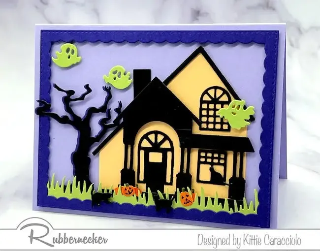 Make A Die Cut House Decorated for Fall! Kittie Kraft