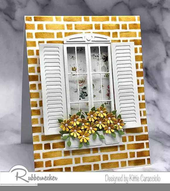An incredibly realistic handmade see through window card made with new dies from Rubbernecker.