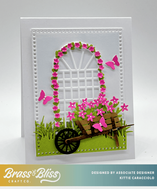 Floral Themed Garden Card Idea for Spring - Kittie Kraft