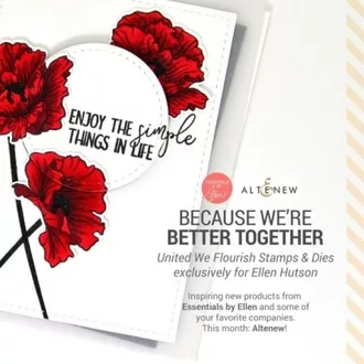 United We Flourish Stamp Die Combo Poppy Fields by Altenew