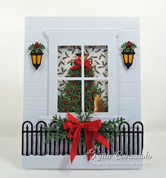 Come over to my my blog to see how I made this pretty christmas tree window card.