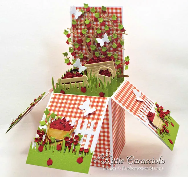 Apple Picking 3D Pop Up Box - Kittie Kraft