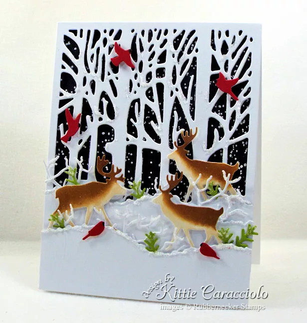 Christmas Simple Card Design - Kittie Kraft