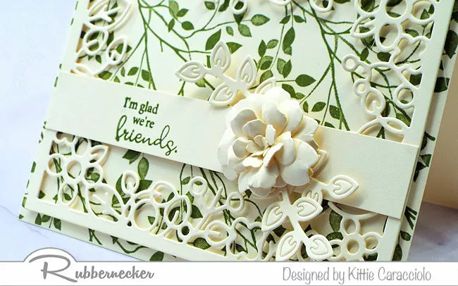 Prairie Paper & Ink: MFT Fancy Flowers FRIEND Card