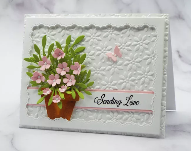 Make a Pretty Handmade Flowering Tree Card! - Kittie Kraft