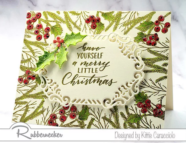 Christmas Simple Card Design - Kittie Kraft