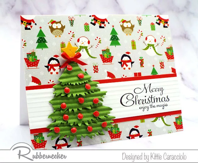 Christmas Simple Card Design - Kittie Kraft