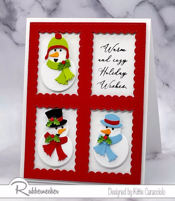 homemade christmas cards snowman