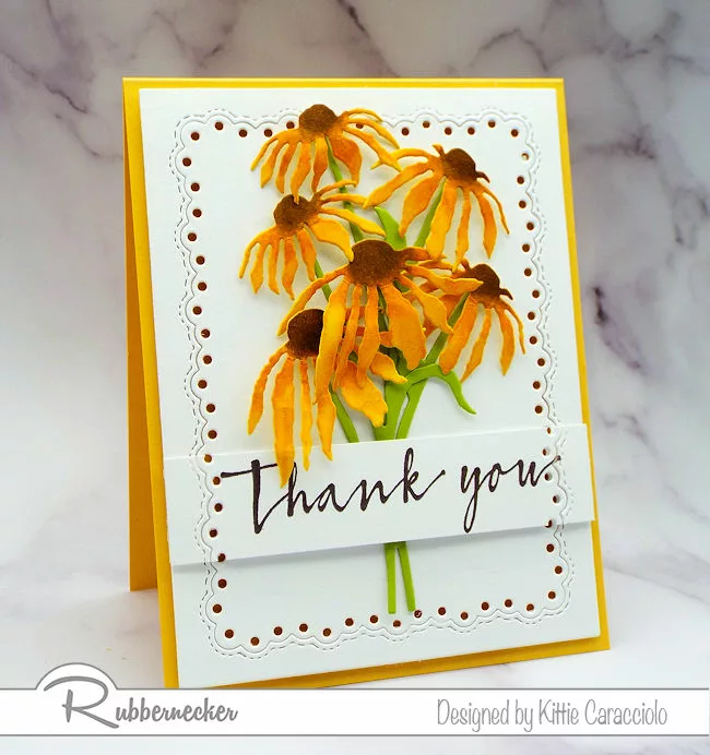 Flower Cards Handmade With All New Rubbernecker Dies - Kittie Kraft