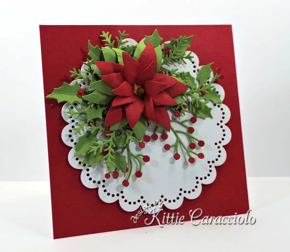 Christmas Holly & Berries Metal Cutting Die, Card Making, Crafts