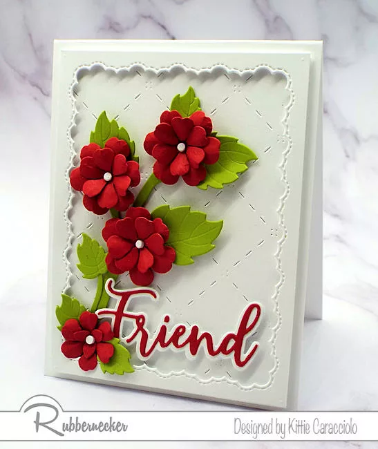 Prairie Paper & Ink: MFT Fancy Flowers FRIEND Card