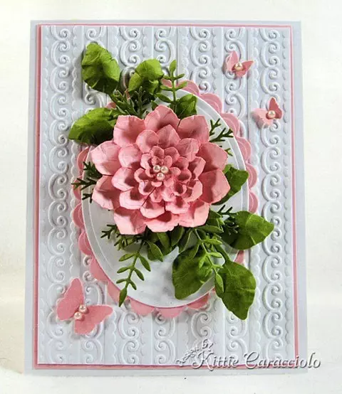 Pink Flowers and Butterflies and Tutorial - Kittie Kraft