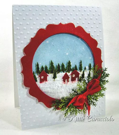 Snowy Pine Tree Village - Kittie Kraft